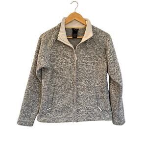 The North Face Women's Indi Fleece Jacket sz S Grey Full Zip Jacket